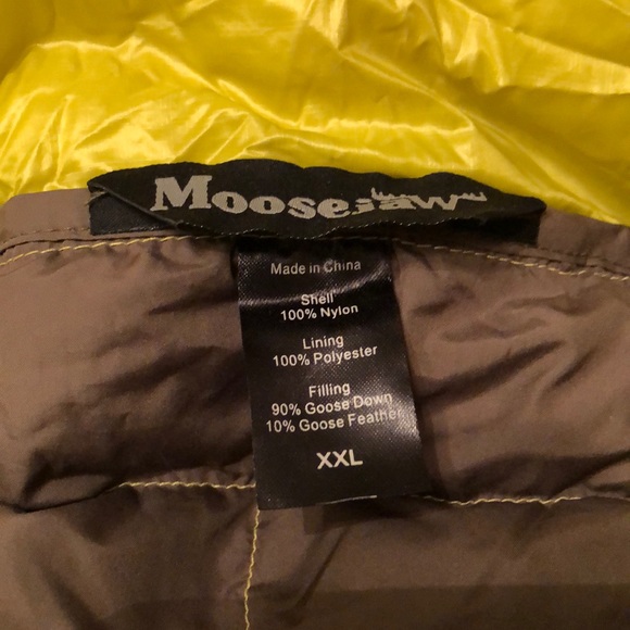 New men’s XXL MOOSEJAW MOUNTAINEERING 1/4 Zip Down Pullover. NWOT - Picture 5 of 6